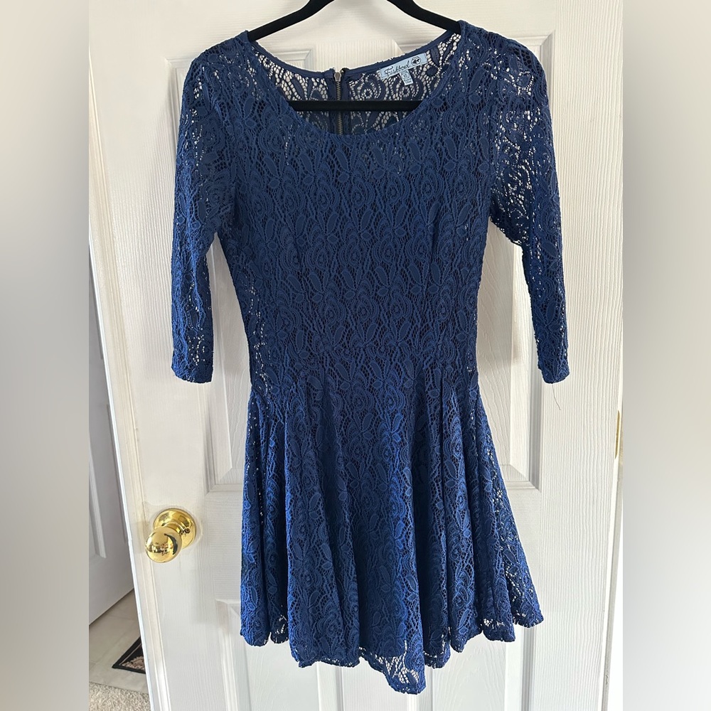 ❤️Navy Blue Lace Dress Size XS